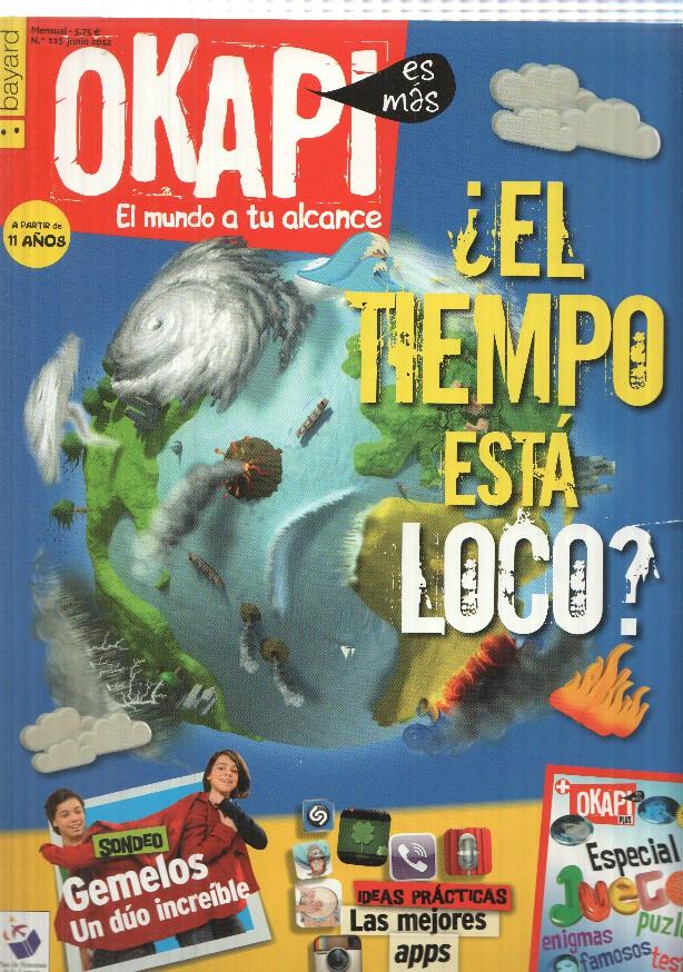 revista Okapi: num 115 jun 2012. Poster desplegable: ciclismo de montaña. En portada Jennifer Lawrence