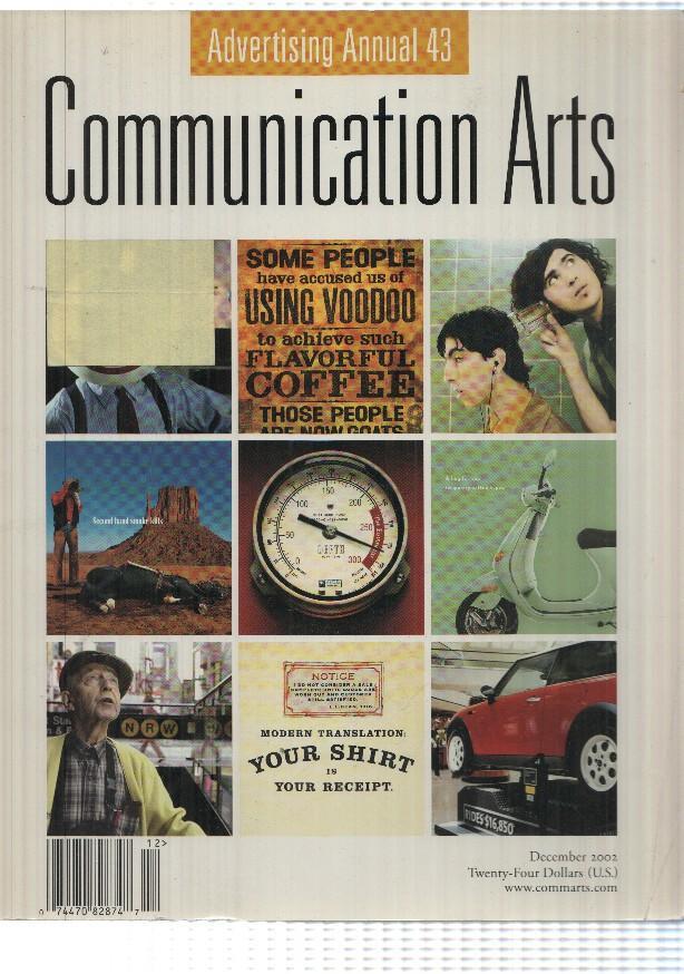 Libro Publicidad: Advertising Annual 43, Communication Arts. December 2002, volume 44 number 7