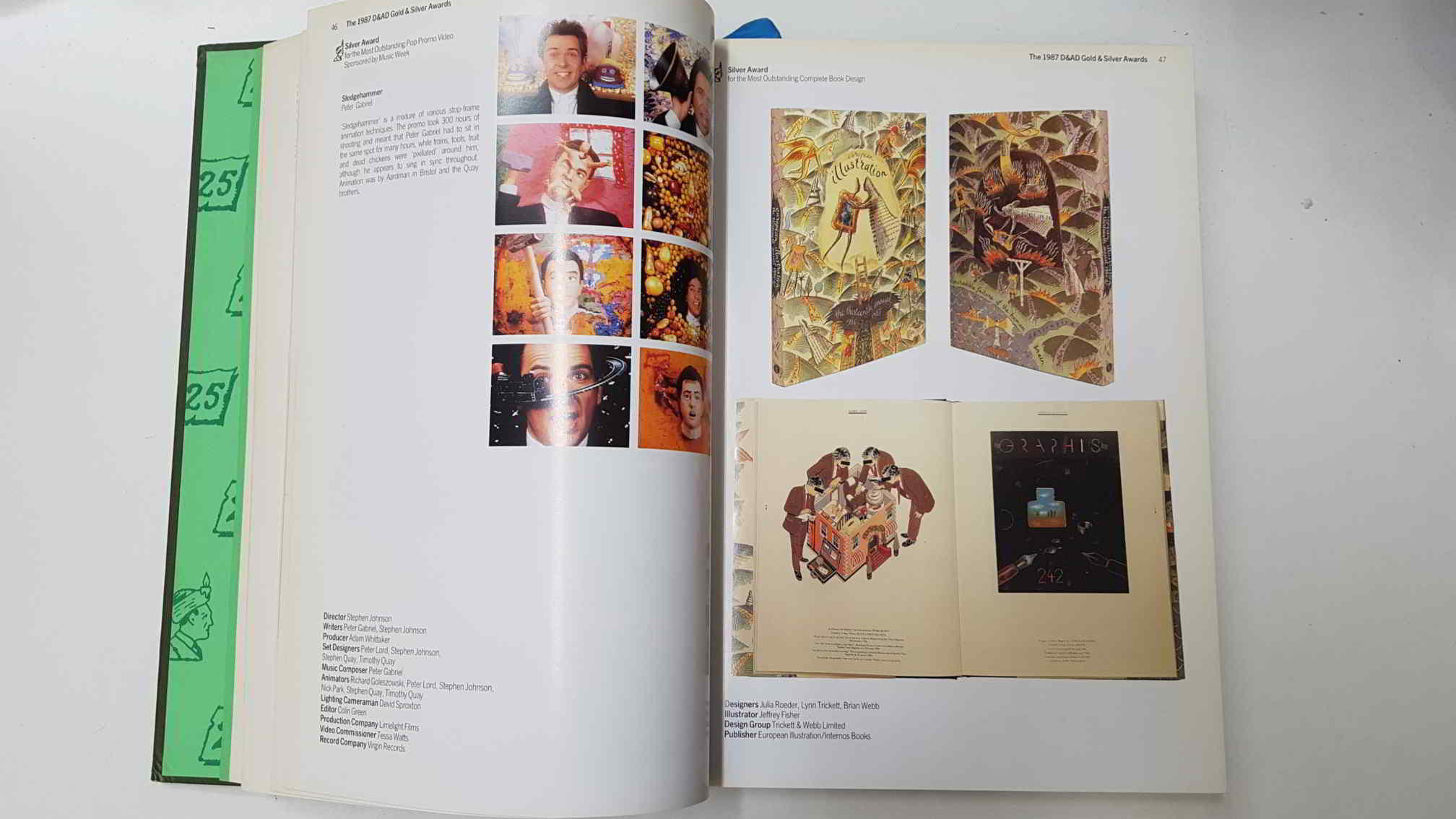 Libro publicidad: British Design and Art Direction 1987. The 25th Annual