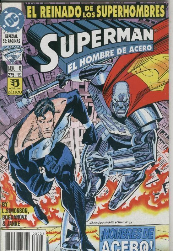 Ediciones zinco: Superman El Hombre de Acero serie de 14 numeros, numero 05