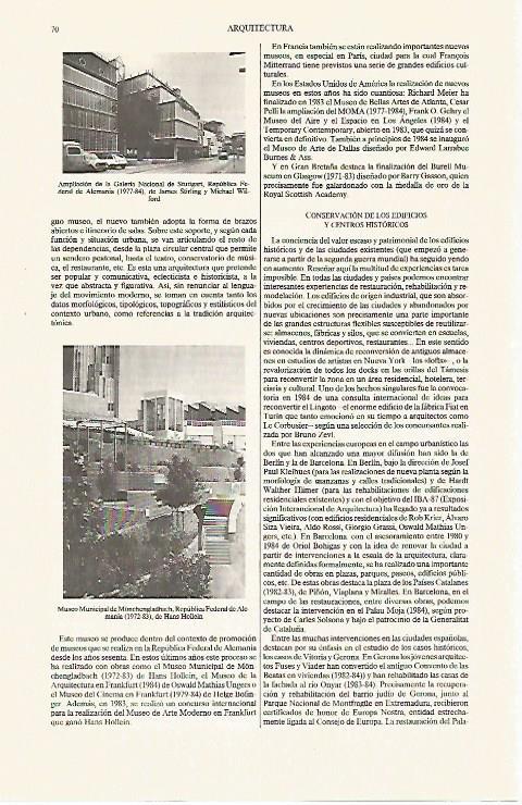 LAMINA ESPASA 31221: Galeeria Nacional de Sttutgart y Museo Municipal de Monchengladbach