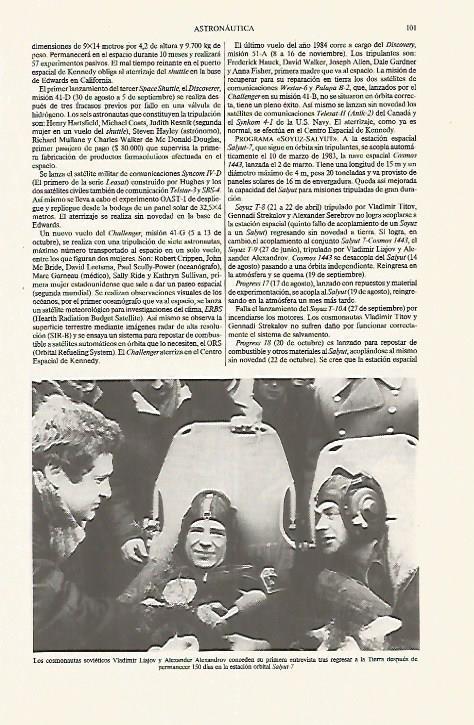 LAMINA ESPASA 31234: Los astronautas Liajov y Alexandrov