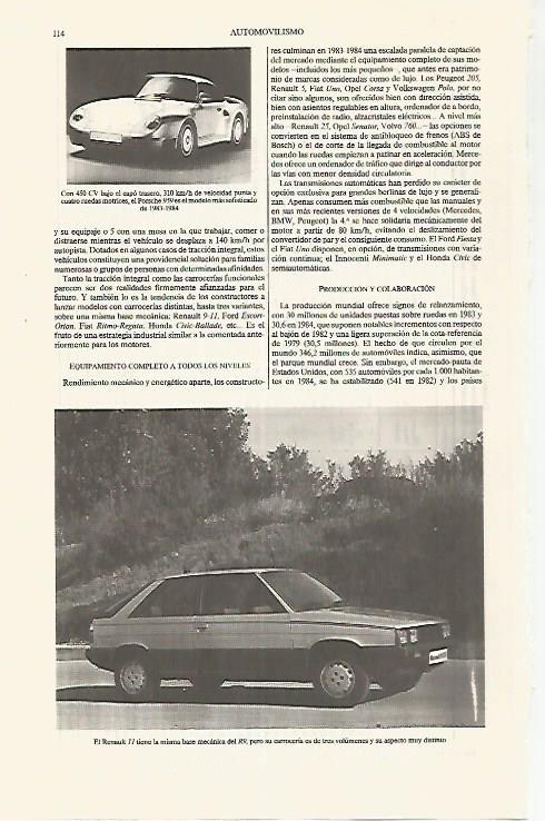 LAMINA ESPASA 31236: Porsche 959 y Renault 11