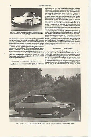 LAMINA ESPASA 31236: Porsche 959 y Renault 11