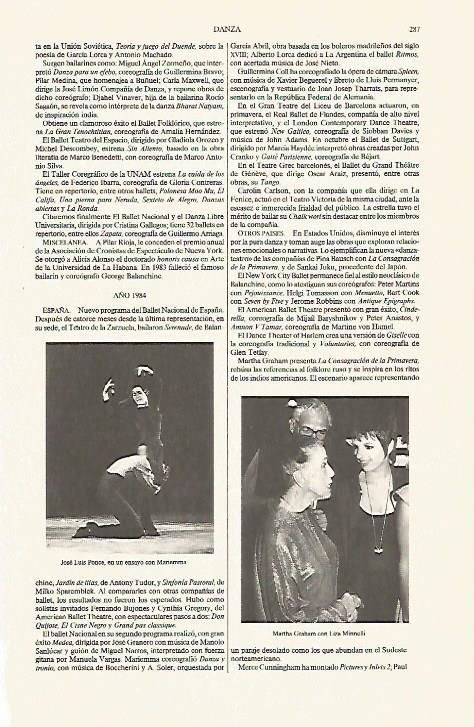 LAMINA ESPASA 31246: Jose Luis Ponce y Martha Graham con Liza Minelli