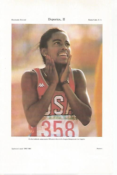 LAMINA ESPASA 31247: Evelin Ashford campeona olimpica