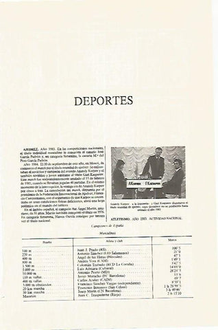 LAMINA ESPASA 31248: Articulo DEPORTES