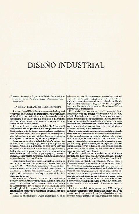 LAMINA ESPASA 31250: Articulo DISEÑO INDUSTRIAL