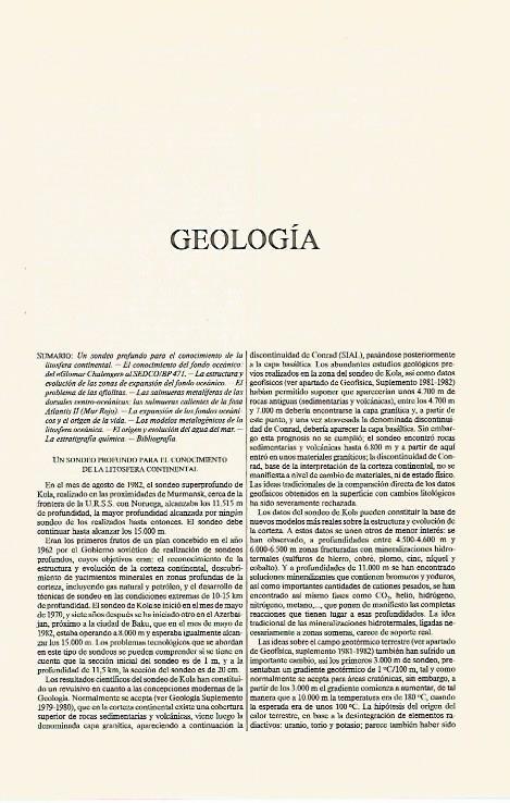 LAMINA ESPASA 31269: Articulo GEOLOGIA