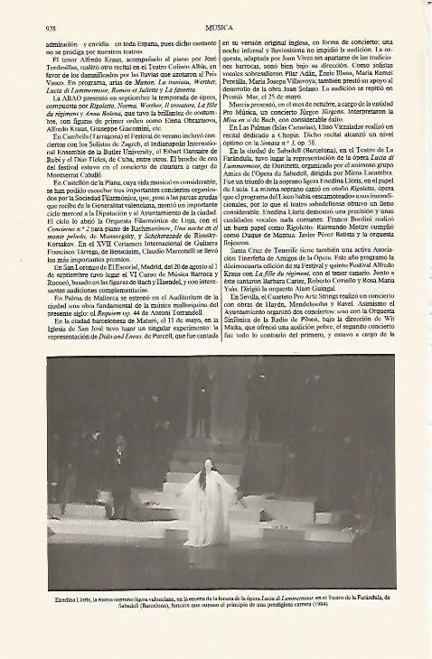 LAMINA ESPASA 31277: Escena de la opera Lucia di Lammemoor 