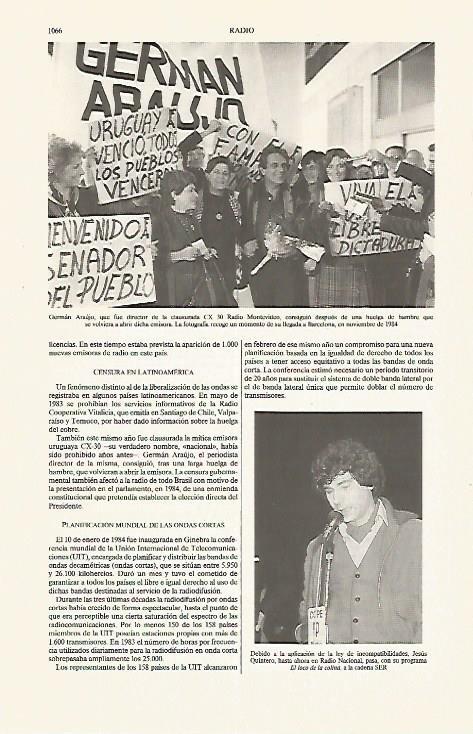 LAMINA ESPASA 31284: Llegada a Barcelona de German Araujo en 1984