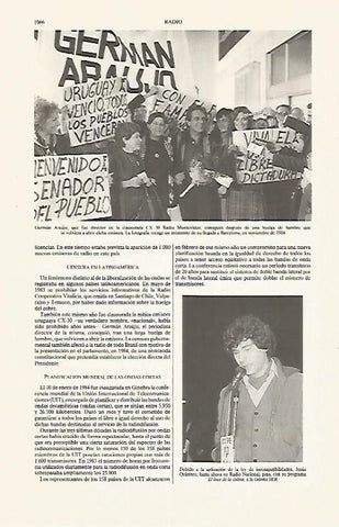 LAMINA ESPASA 31284: Llegada a Barcelona de German Araujo en 1984