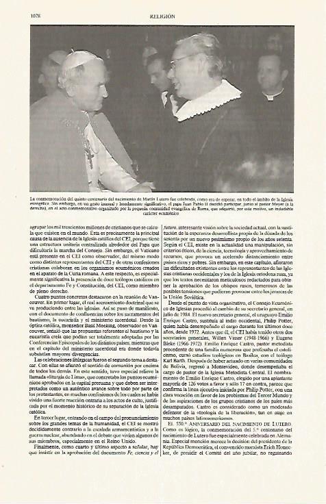 LAMINA ESPASA 31289: Juan Pablo II y el Pastor Meyer
