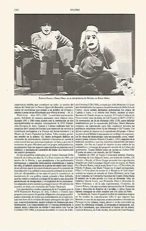 LAMINA ESPASA 31293: Escena de Philoktet de Heiner Muller