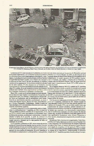 LAMINA ESPASA 31304: Explosion del atentado contra Carrero Blanco