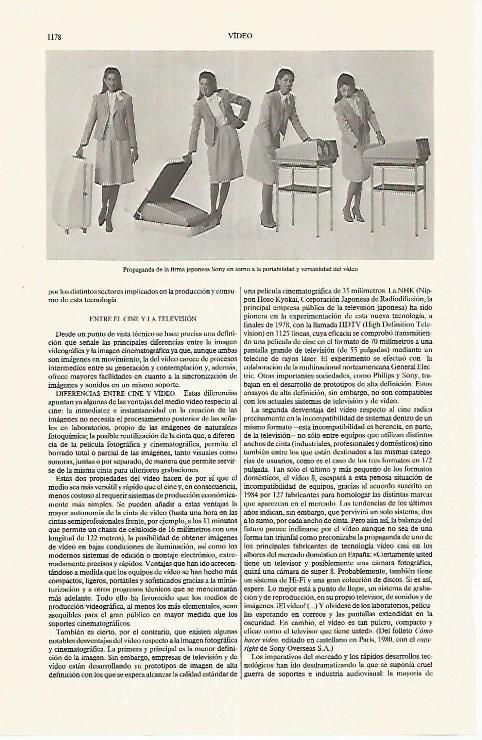 LAMINA ESPASA 31309: Publicidad de Sony para videos