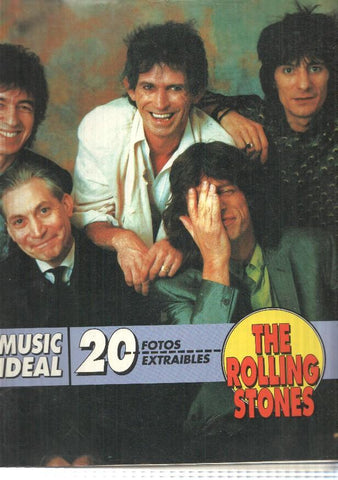 Libro con ilustraciones: Music Ideal - The Rolling Stones. 20 fotos extraibles
