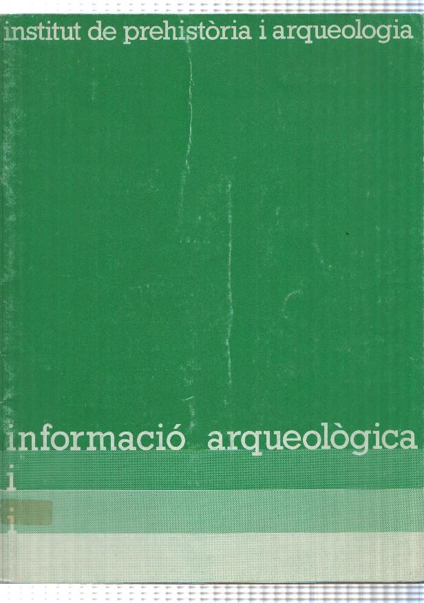 Bulleti informatiu (27-28 maig - des 1978) de linstitut de Prehistoria i Arqueologia de la Diputacio Provincial de Barcelona