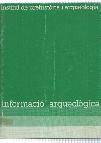 Bulleti informatiu (27-28 maig - des 1978) de linstitut de Prehistoria i Arqueologia de la Diputacio Provincial de Barcelona