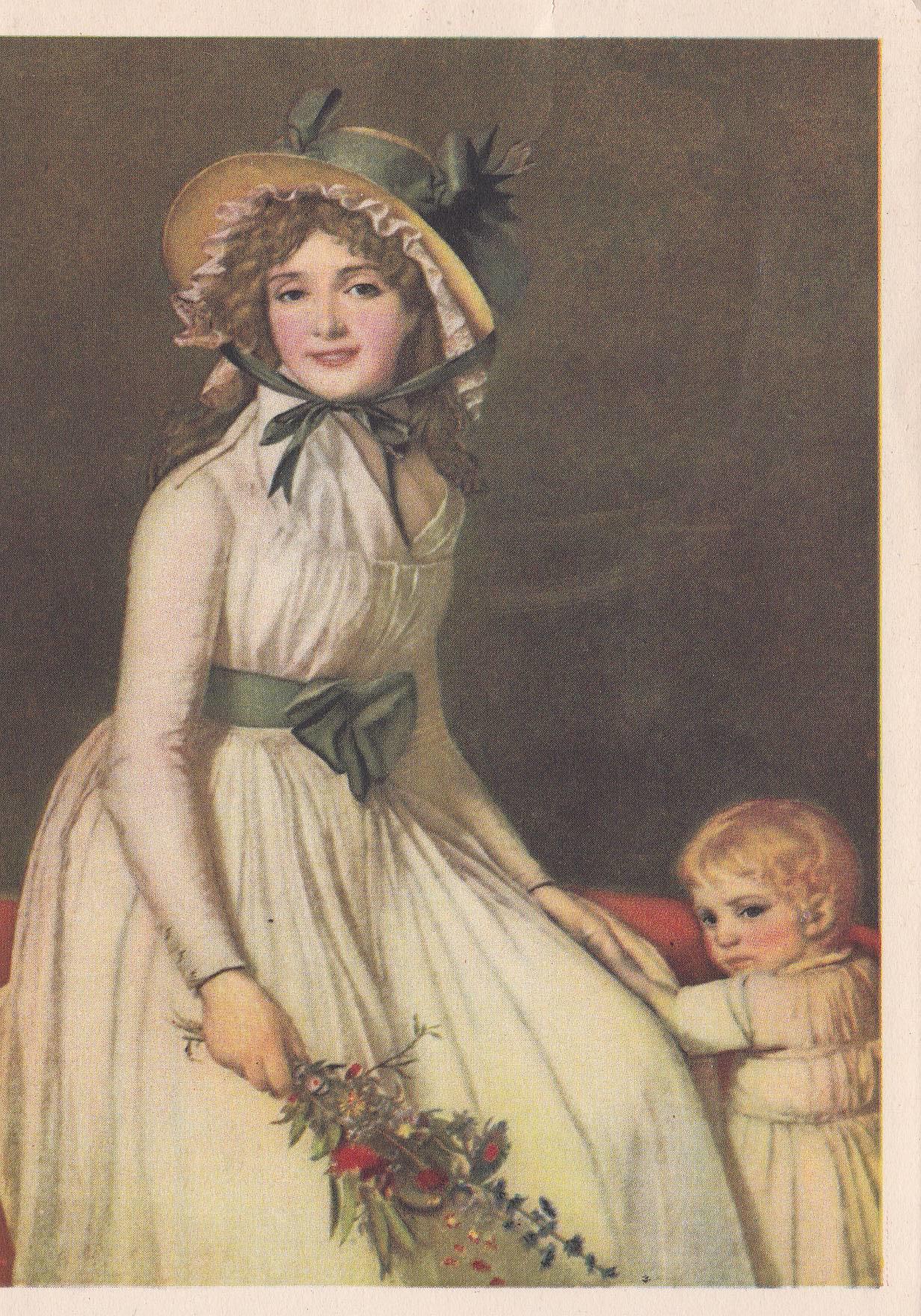 POSTAL B9515: RETRATO MADAME SERIZIAT. JACQUES-LOUIS DAVID