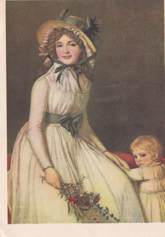POSTAL B9517: RETRATO MADAME SERIZIAT. JACQUES-LOUIS DAVID