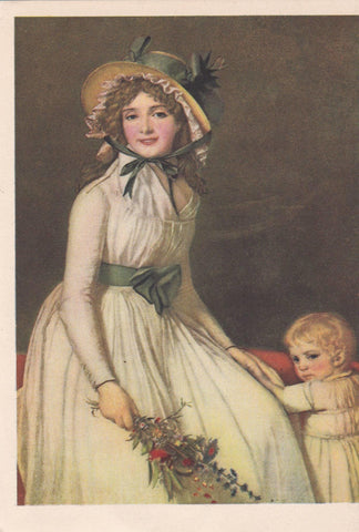 POSTAL B9518: RETRATO MADAME SERIZIAT. JACQUES-LOUIS DAVID