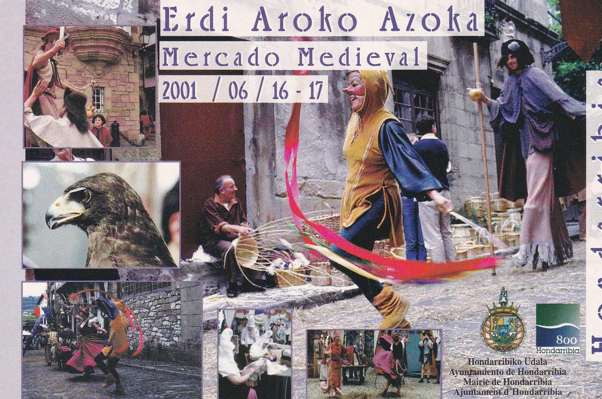 POSTAL B9534: HONDARRIBIA. FERIA VASCA
