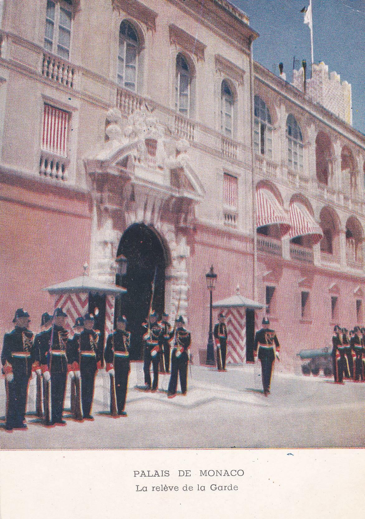 POSTAL B9592: MONACO. RELEVO DE GUARDIA