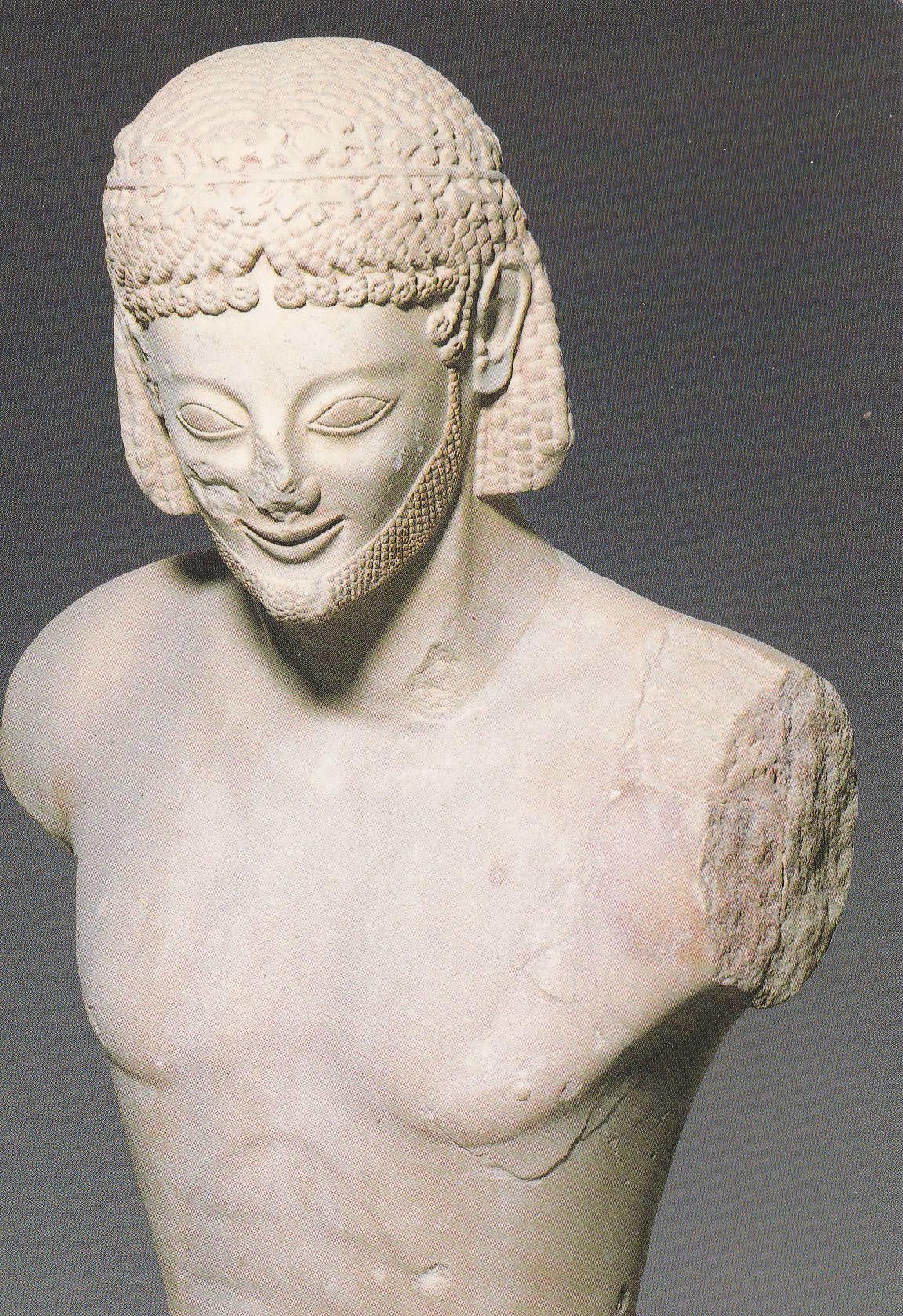 POSTAL B9617: GRECIA: MUSEO DEL ACROPOLIS. ESTATUA REITER