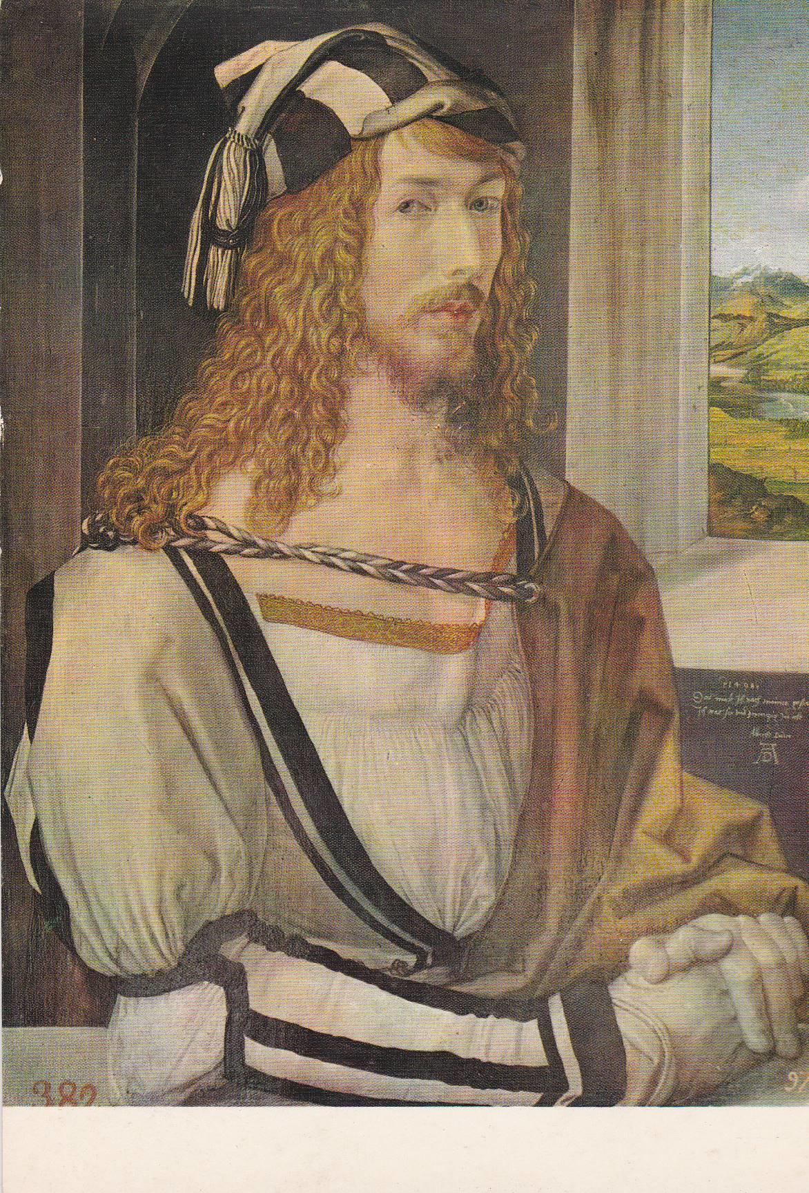 POSTAL B9619: MUSEO DEL PRADO: ALBERTO DURERO. AUTORRETRATO