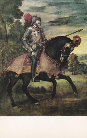 POSTAL B9627: MUSEO DEL PRADO. TIZIANO. EMPERADOR CARLOS V