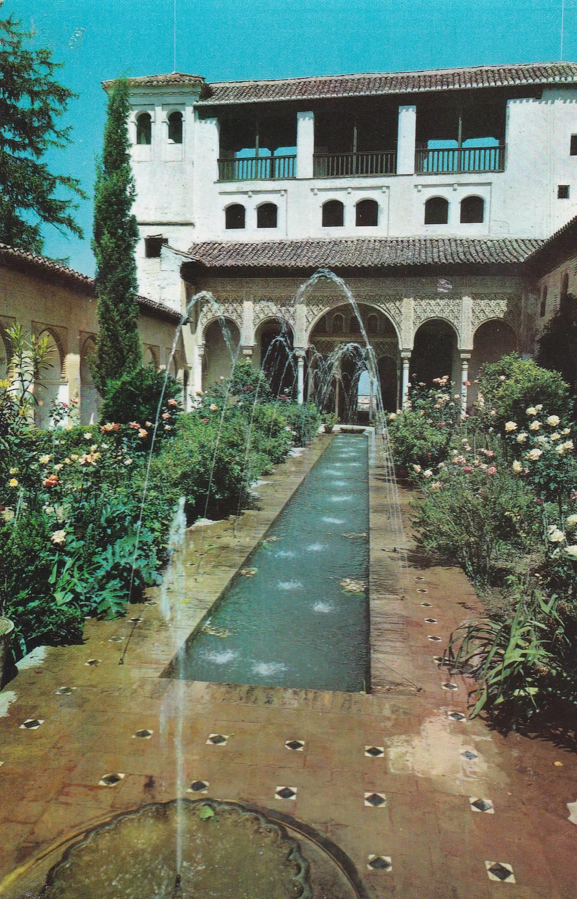 POSTAL B9649: GRANADA: GENERALIFE. PATIO ACEQUIA