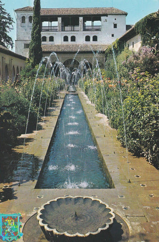 POSTAL B9650: GRANADA: GENERALIFE. PATIO ACEQUIA