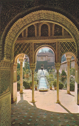 POSTAL B9652: GRANADA: GENERALIFE. PATIO ACEQUIA