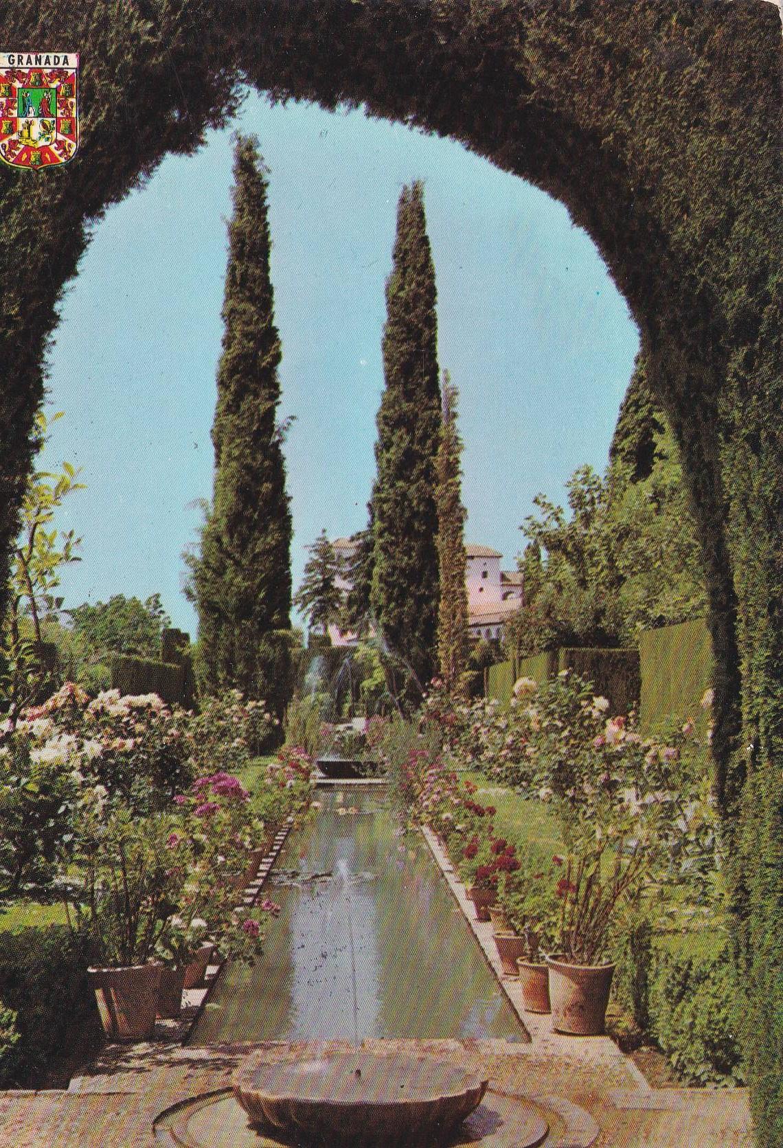 POSTAL B9653: GRANADA: GENERALIFE. PATIO ACEQUIA