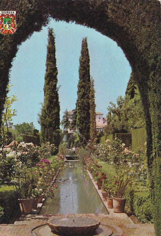 POSTAL B9653: GRANADA: GENERALIFE. PATIO ACEQUIA