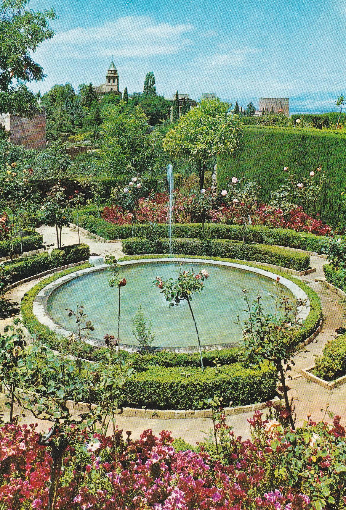 POSTAL B9654: GRANADA: GENERALIFE. PATIO ACEQUIA