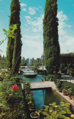 POSTAL B9655: GRANADA: GENERALIFE. PATIO ACEQUIA