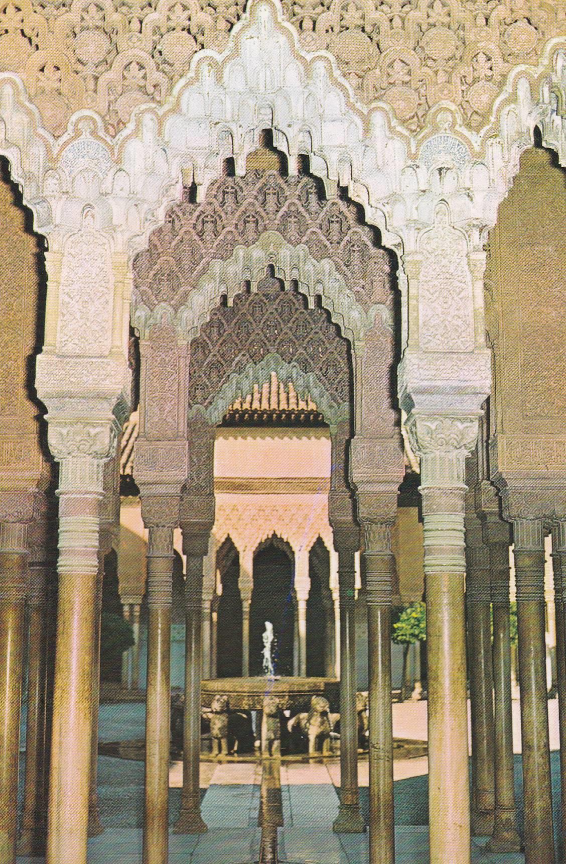 POSTAL B9728: GRANADA: LA ALHAMBRA. PATIO LEONES