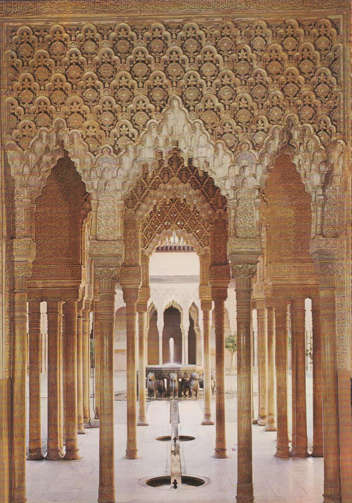 POSTAL B9729: GRANADA: LA ALHAMBRA. PATIO LEONES