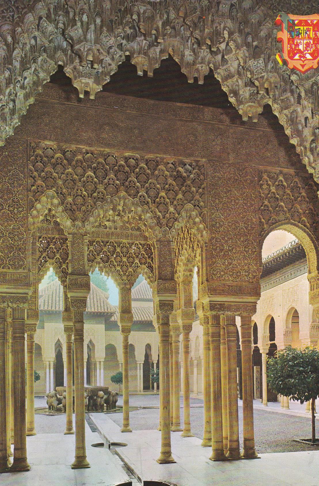 POSTAL B9730: GRANADA: LA ALHAMBRA. PATIO LEONES
