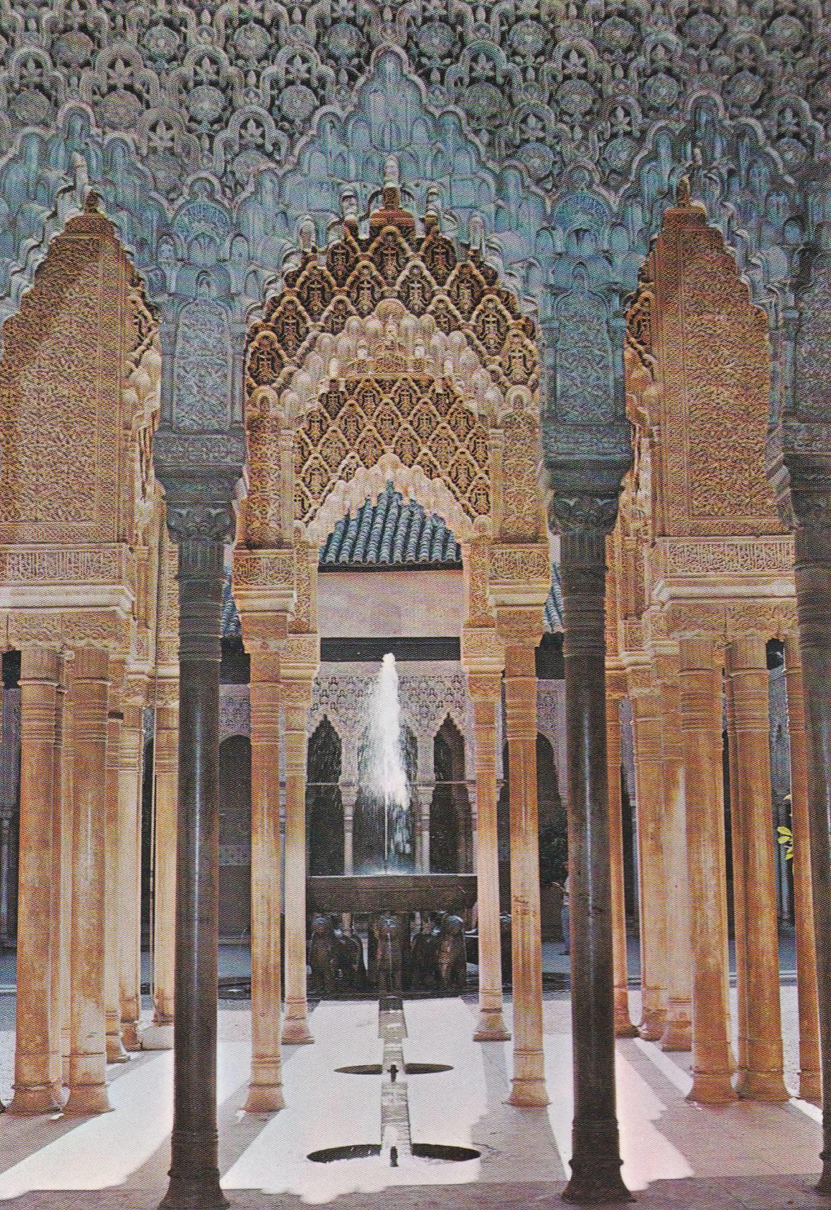 POSTAL B9731: GRANADA: LA ALHAMBRA. PATIO LEONES
