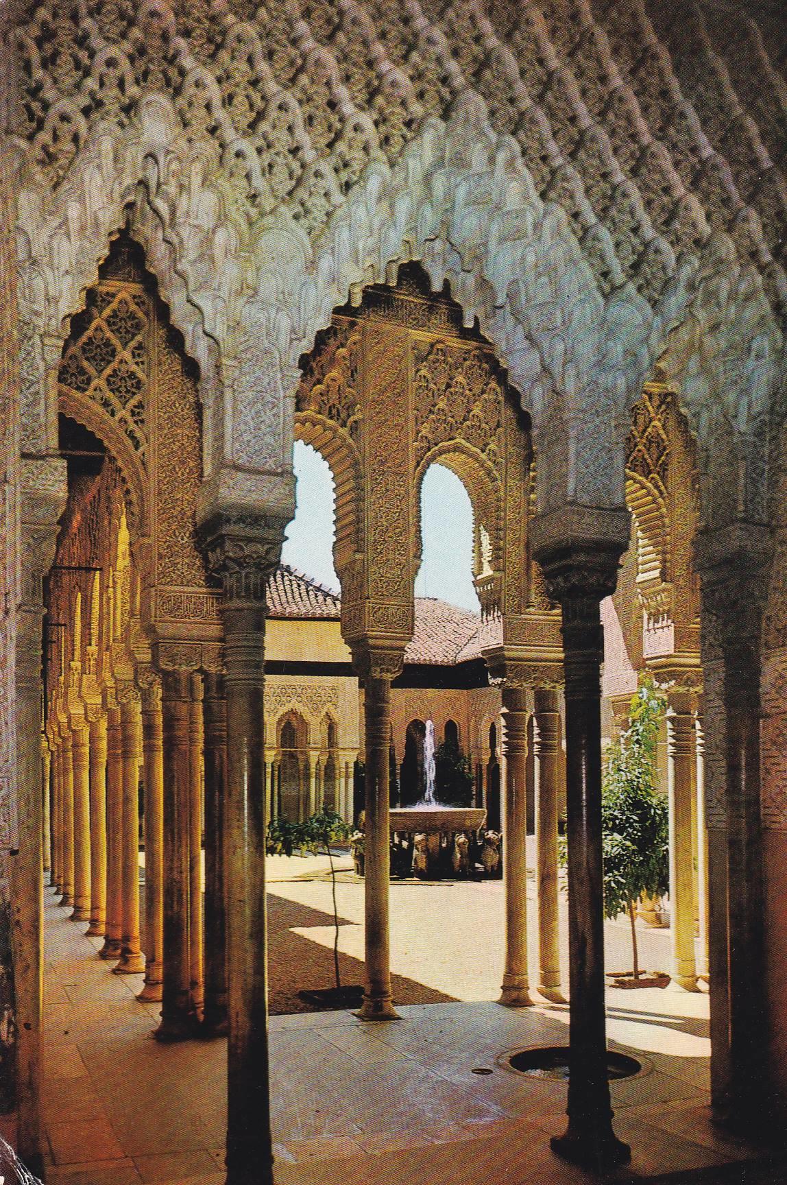 POSTAL B9732: GRANADA: LA ALHAMBRA. PATIO LEONES