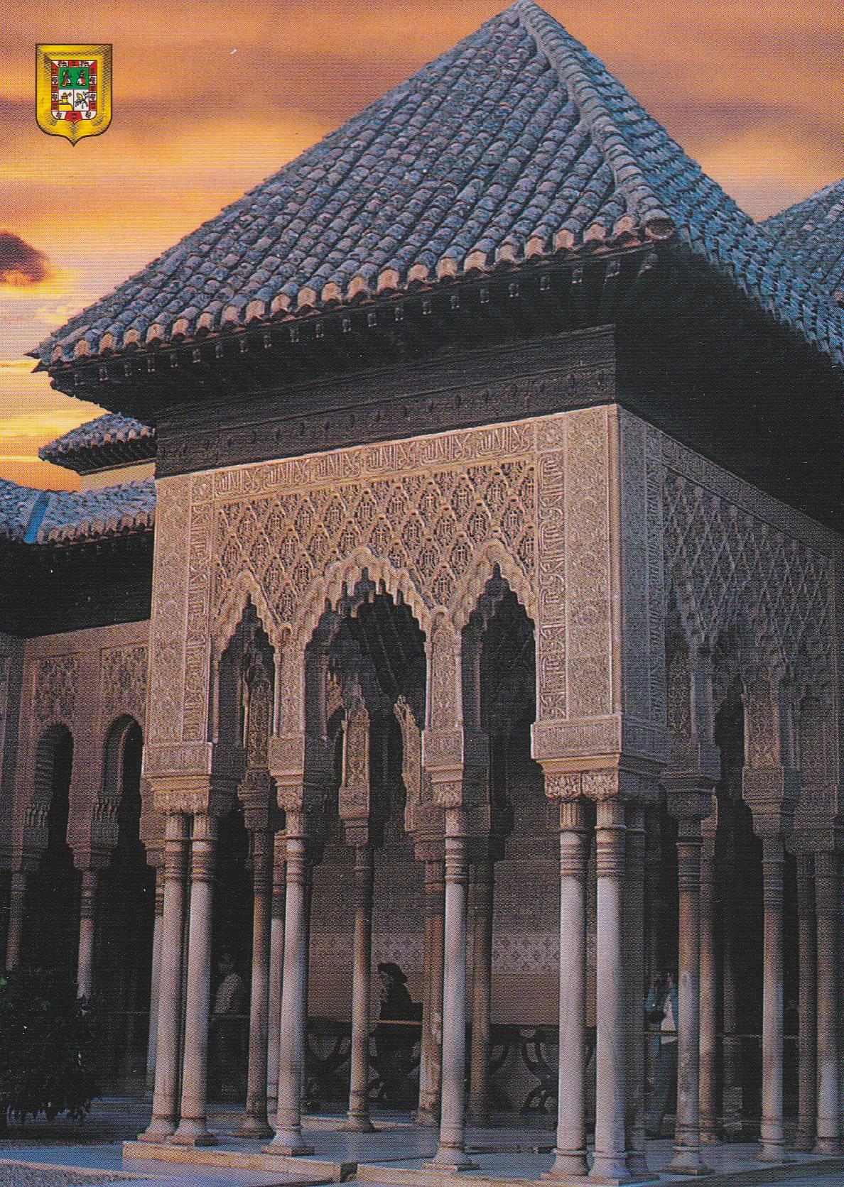 POSTAL B9733: GRANADA: LA ALHAMBRA. PATIO LEONES