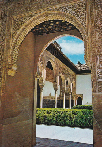 POSTAL B9734: GRANADA: LA ALHAMBRA. PATIO LEONES