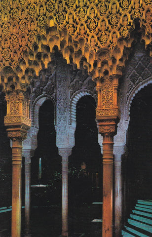 POSTAL B9759: GRANADA: LA ALHAMBRA. PATIO LEONES