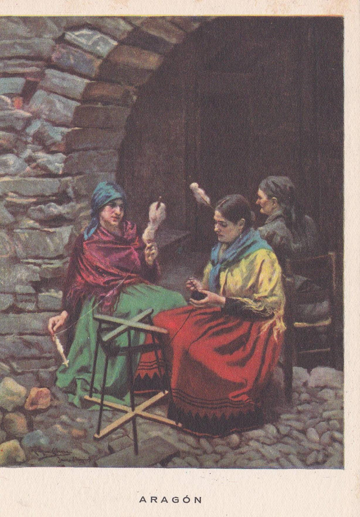 POSTAL B9824: COLECCION: LAS REGIONES ESPAÑOLAS. PINTURAS AL OLEO