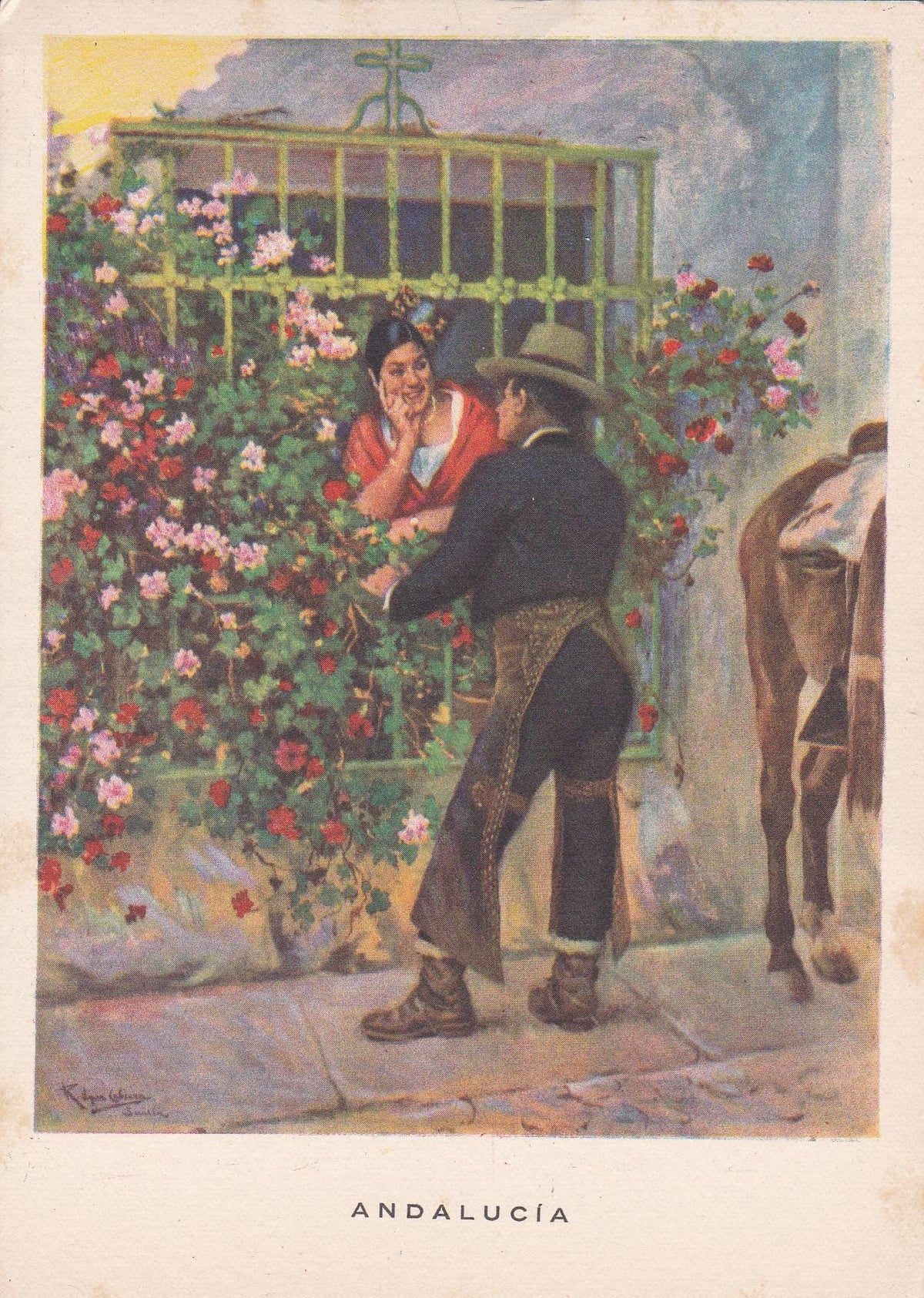 POSTAL B9825: COLECCION: LAS REGIONES ESPAÑOLAS. PINTURAS AL OLEO