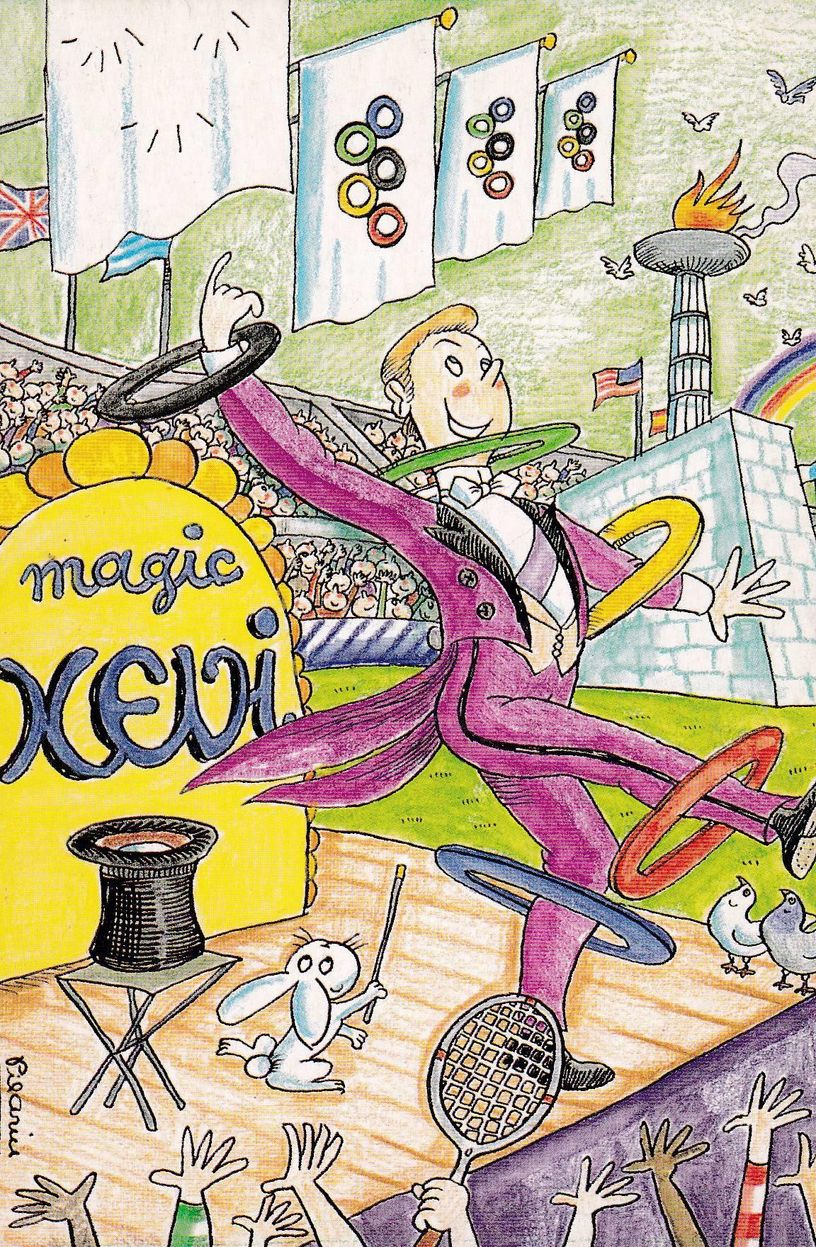 POSTAL B9838: COLECCION PILARIN: MAGIC XEVI