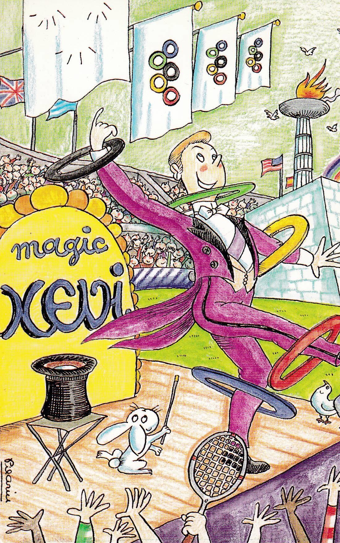 POSTAL B9842: COLECCION PILARIN: MAGIC XEVI